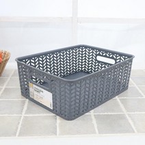 책장바구니다용도바구니 헤링본 메쉬바구니 바스켓 원라이프 4호 볼가 누빔 콘티박스, 1