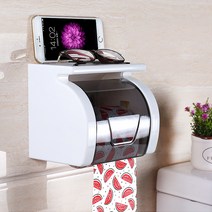 에이링크 화장실휴지걸이 욕실휴지걸이 선반기능, [화이트], 1개