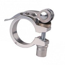 자전거 클램프 자전거 시트 포스트 클램프 자전거 퀵 릴리스, 실버 34.9mm