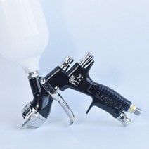 자이언트 독일기술 무선HVLP 스프레이건 수동 중력 전문 페인트 액세서리 포함 1.3mm 600CC, 03 BLACK TE20
