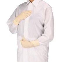 케이엠 (QPRO) 가운 방진복 기본 C카라형, 화이트3XL, 1개