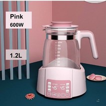 독일 간이정수기 휴대용 미니 수소물 온도 조절 우유 조절기 물 병 유리 지능형 아기, pink_AU
