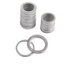 고무와셔 오링 실리콘 구리 스텐 20pcs m6-m26 알루미늄 와셔 가스켓 플랫 금속 와셔 가스켓 플러그 오일 씰링 링 가스켓 패스너 10x14x1mm, 18x22x1.5mm, 16 18x22x1.5mm