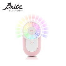 브리츠 BZ-FN2 휴대용 손 선풍기 USB 전원 충전식, 핑크