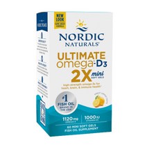 노르딕 오메가3 비타민D 얼티메이트 2X 1120mg 60미니소프트젤