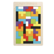 WOODENTOYFACTORY 러시안테트리스퍼즐, 2세트, 40피스