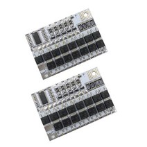 밸런스되는 Pcm 18650 리포 BMS 보호 PCB의 2 PC를 BMS 12V 16.8V ~ 21V 100A 리튬 이온 삼항 리튬 배터리 보호위원회 (4S 및 3S), 하나, 검정