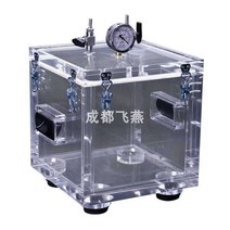 진공챔버 아크릴 용기누수실험 수지 탈기 게이지 통, 내부 25x25x25cm벽두께3cm