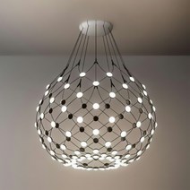 루체플랜 메쉬 LUCEPLAN Mesh 펜던트 조명 샹들리에, 소형 직경 65cm48W, 전구색