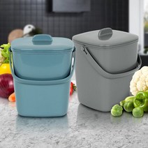 음식물쓰레기통2L 가정용 씽크대 미니 원룸 수거통Ae9000eA, 본상품선택
