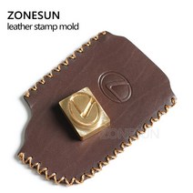 압인기 ZONESUN맞춤 스탬프 로고 가죽 스탬핑 엠보싱 금속 스테인레스 스틸 나무 종이 카드 케이크 비누, 06 smaller than 5x6cm