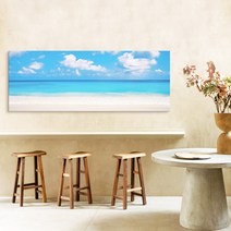 더 아트 컴퍼니 감성 여름 힐링 바다 풍경그림 홈인테리어 카페 스튜디오 그림액자 물그림 풍수그림 시원한 바다그림 20종, 17. 스카이해변 와이드