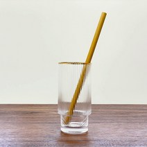 빠마린 친환경 대나무 빨대 커피빨대 제로웨이스트 나무 뱀부 스트로우, 세척솔 1개