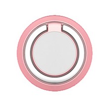 아리샵 플랫 핸드폰 스마트폰링 핑거링 거치대, 1개, 원형-핑크