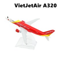 비행기모형 비행기다이캐스트 타이 노크 항공 블루버드 보잉 737 비행기 합금 다이캐스트 모델 15cm 세계 소장용 기념품 장식품 미니어처, 비엣젯에어 A320