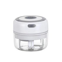전기 야채 절단기 100 ml 250ml USB 충전 칠리 고기 압착 분쇄기 식품 쵸퍼 주방 도구, 100ml White