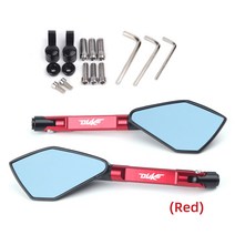 범용 오토바이 미러 CNC 사이드 백미러 블루 눈부심 방지 KTM 250 390 200 690 125 DUKE 990 SUPER DUKE, 03 빨간