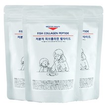 메디션뷰티 저분자 피쉬 콜라겐 펩타이드 저분자콜라겐 저분자콜라겐펩타이드 가루 어린 어류 콜라겐 분말 가성비 대용량 생선 가루 추천 분말, 3개, 100g