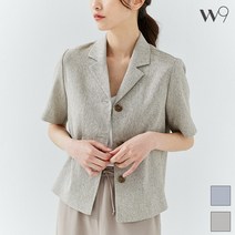 W9 [LINEN] 린넨 3버튼 반팔자켓_TMJKB37W01-T