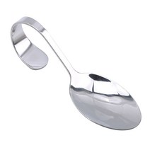 New Curve Handle Stainless Steel Baby Infant Spoon Salad Fork Kitchen Cutlery Lp 새로운 곡선 핸들 스테인레스 스틸, 곡선 핸들 포크, 보여진 바와 같이