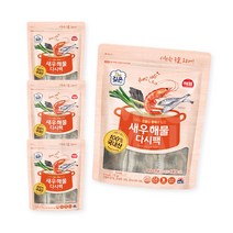 (메카몰) 사조 해표 새우 해물다시팩 90g, 4개