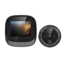 90도 2.4 인치 디지털 초인종 LCD 컬러 스크린 초인종 전자 구멍 도로 카메라 뷰어 야외 도어 벨