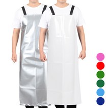 DAV87 양면 방수 수산시장 횟집 김장 H형 앞치마, DAV87 하늘