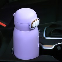 귀여운 원터치 우주인 차량용 휴대용 보온 보냉 커플 선물용 미니 스텐텀블러 350ml, 옐로우