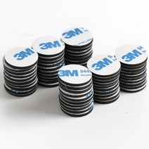 폼포드 폼보드 하드보드지 24012060pcs 3m 테이프 양면 블랙 폼 테이프 강력한 패드 장착 자동차 앰프 가정용, 둥근, 240개
