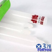 ForU771 곧은 연꽃양초 결혼식 기둥모양 제사용초 6개 촛불 일반양초 불교양초