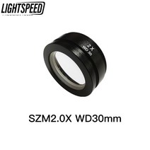 Kaisi SZM2.0X 스테레오 현미경 용 보조 목표 Len 양안 Trinocular Microscopio Accessoires WD30mm, 한개옵션0