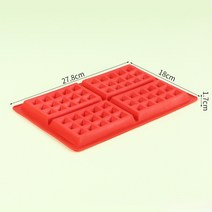 빵틀 베이킹 다이소빵틀 수플레만들기 고온 실리콘 와플 금형DIY 도구주방 도구하트 모양, 03 Rectangle