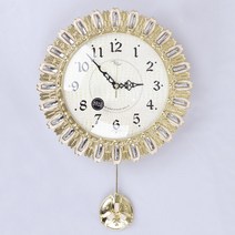 꾸미아트 폴라레 로얄 무소음 추 벽시계-금색