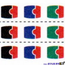 shiny 도장 잉크패드 S-828-7E(2도) Taiwan, 청색+적색, 1개