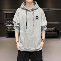 남자 후드 긴팔 티셔츠 퓨어 컬러 후드 맨투맨 남 봄가을 루즈핏 트렌드 프리미엄 남성 긴팔티셔츠 캐주얼에 도톰한 순면코트 멋진 무지 오버핏 빅사이즈 심플한 맨투맨 남성