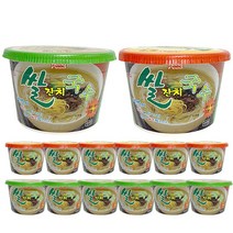 홍푸드 쌀국수 컵라면 12개 멸치맛 해물맛, 멸치맛 6개 + 해물맛 6개