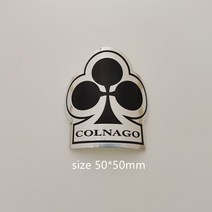 자전거 헤드 배지 알루미늄 데칼 스티커 MTB BMX 접이식 프론트 프레임 스팀 사이클링 액세서리 DIY 엠블럼, [06] Colnago, Colnago