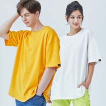 NanDe 포인트 라벨 반팔 티셔츠 오버핏