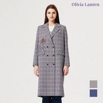 올리비아로렌 자수포인트 체크 자켓 VOIFUVS1261