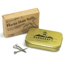 Bush Craft 부시크래프트 DIY 말굽 못 100개입 실버