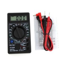 디지털테스터기 접지 전기 전압 전류 측정기 dt-830b lcd 멀티미터 미니 핸드 헬드 멀티미터 for voltmeter ammeter acdc 7501000v ohm, 상자 없는 검정