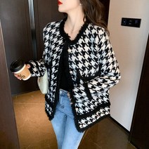 템즈 하운드투스 하프 트위드자켓