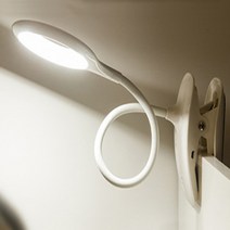 클립 LED 링 스탠드 공부용 독서등 책상 침대 독서실 공시생 조명 학습용 공부방 전등, led 스탠드 집게형 화이트