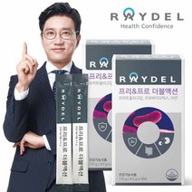 레이델 [레이델] 프리&프로 더블액션 (30포) x 2 #11종의 살아있는 유산균과 유산균 먹이를 담은 장 건강 더블액션, 상세 설명 참조, 단일옵션