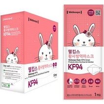 웰킵스 황사방역마스크 소형 KF94, 10개입, 8개, 백색