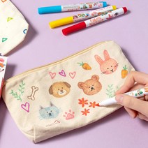 바이오로드 민화 도안 다용도 캔버스 파우치 만들기, 국화, 1개