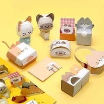 [따니네편의점도안] 에코에듀 따니네 만들기 도안 고양이 종이접기, 1개