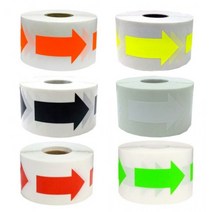 방향 표시 화살표 스티커 테이프 학교 사무실 공장 배관 소방, 1107.레드화살표500