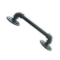 파이프 인테리어 수건걸이 손잡이 다용도 걸이대 전면고정 SL15 피스구멍3개 (색상15종), SL15-100(3), 중회색