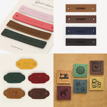 소잉데일리] 가죽라벨 모음_ 앤 캐릭터 라벨/ 세트 라벨, 재봉틀 85716, 03. 세트 라벨